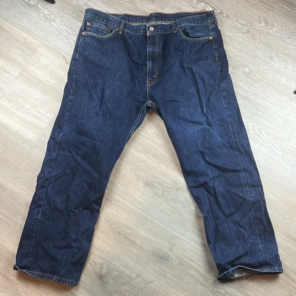 Levi’s 505 Dark denim jeans EUC W44 L30 - Picture 7 of 8